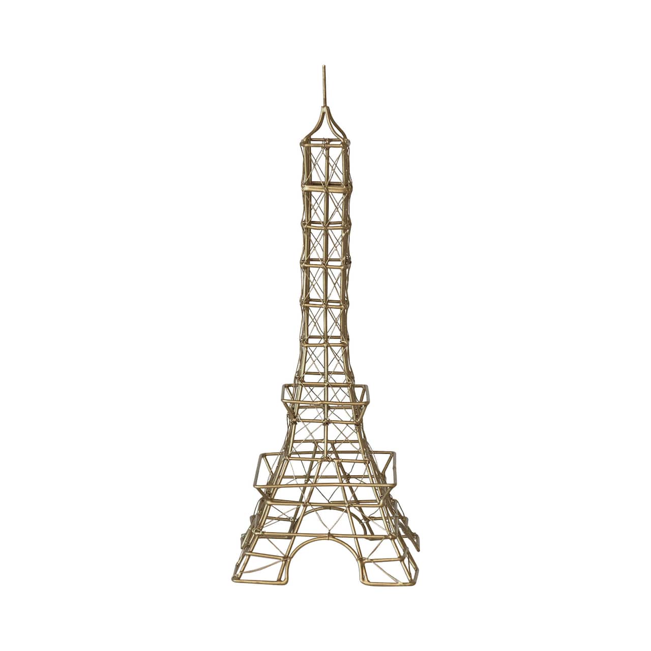 Hello Honey® 13" Antique Brass Decorative Wire Eiffel Tower